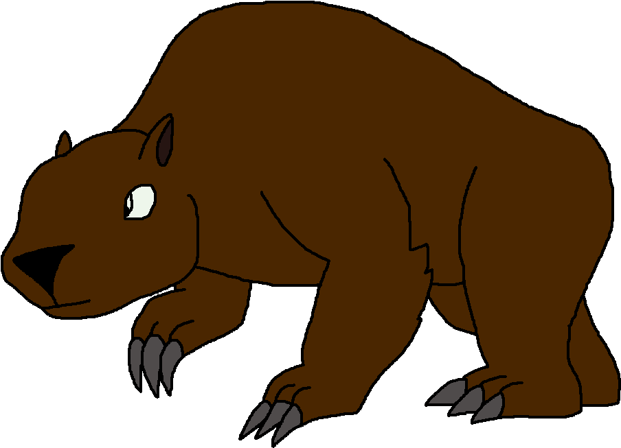 Short-faced Bear - Hippopotamus (939x664), Png Download