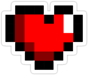 Pixelated Heart By Gowombat - Rainbow 8bit Heart Png (375x360), Png Download