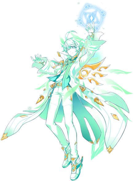 Erbluhen Emotion Spiritualism Form - Elsword Ain Erbluhen Emotion (450x590), Png Download