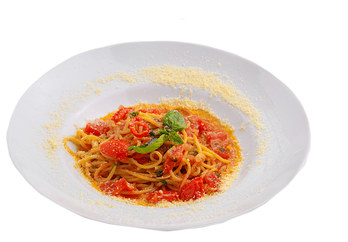 Spaghetti With Arrabiata Sauce - Pesto Cafe (766x496), Png Download
