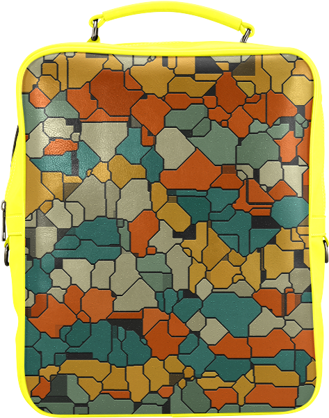 Personalized Custom Design Textured Retro Shapes Square - Garment Bag (800x800), Png Download