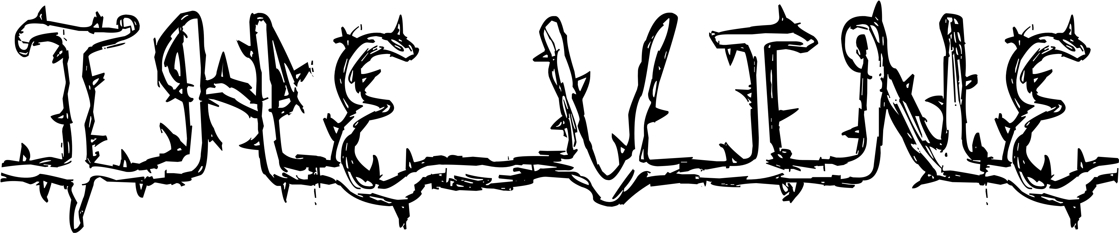Png, Black - Silhouette (3859x881), Png Download