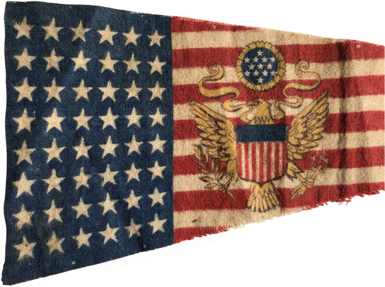 48 Star Pennant Flag, 1950s Stars & Stripes Pennant - .com (800x800), Png Download
