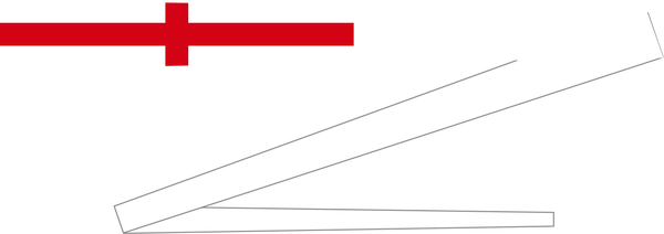 Masthead Pennant - Flag (600x212), Png Download