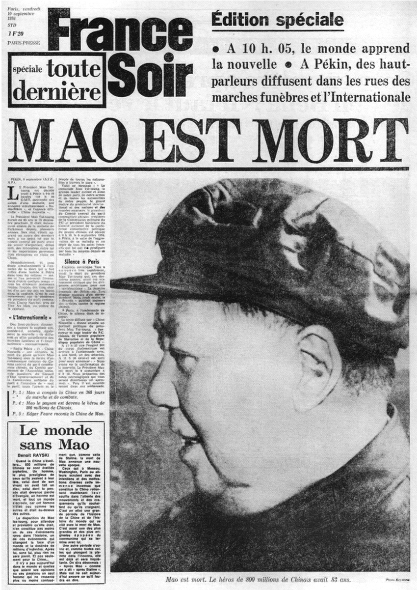 Langlois On Twitter - Mao Zedong Dead Newspaper (1200x1200), Png Download
