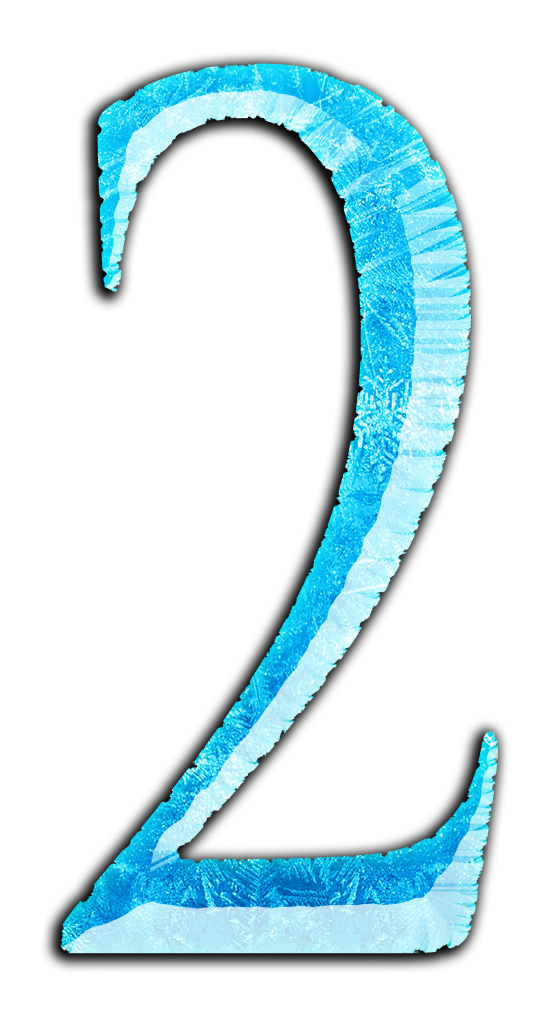 Numeros Em Png Frozen - Numero 2 De Frozen En Png (1600x1035), Png Download