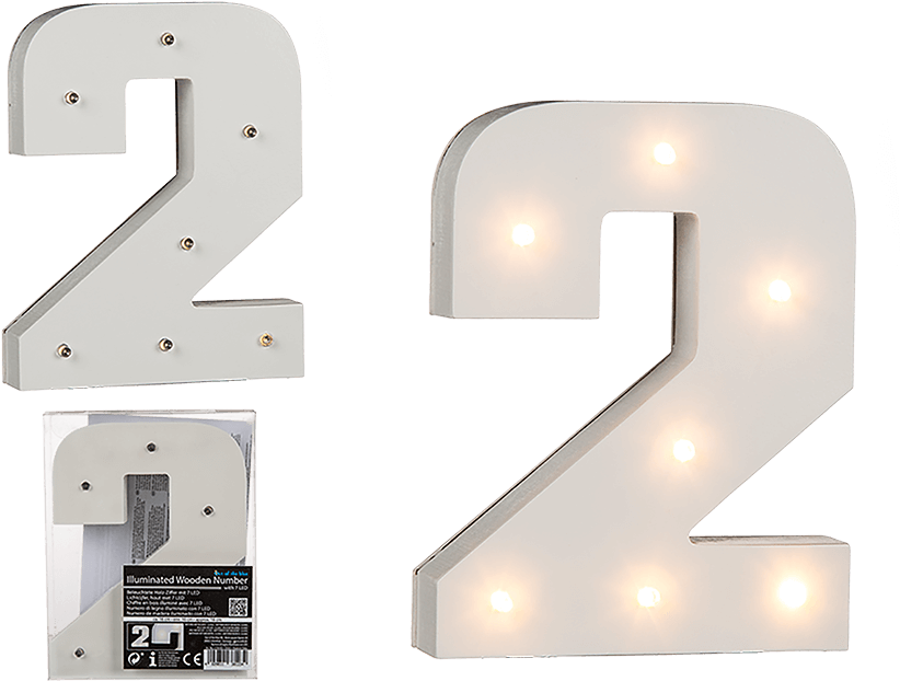 Numero De Madera Con Led (945x709), Png Download
