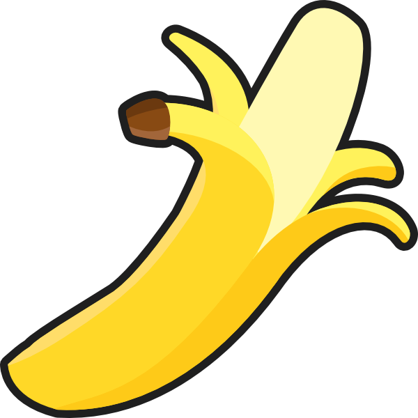 How To Set Use Simple Peeled Banana Clipart - Peeled Banana Clipart (600x600), Png Download