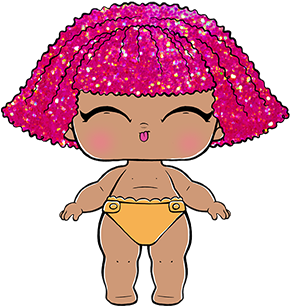 2-037 Lil Glitter Queen - Lol Surprise Lil Sister (403x550), Png Download