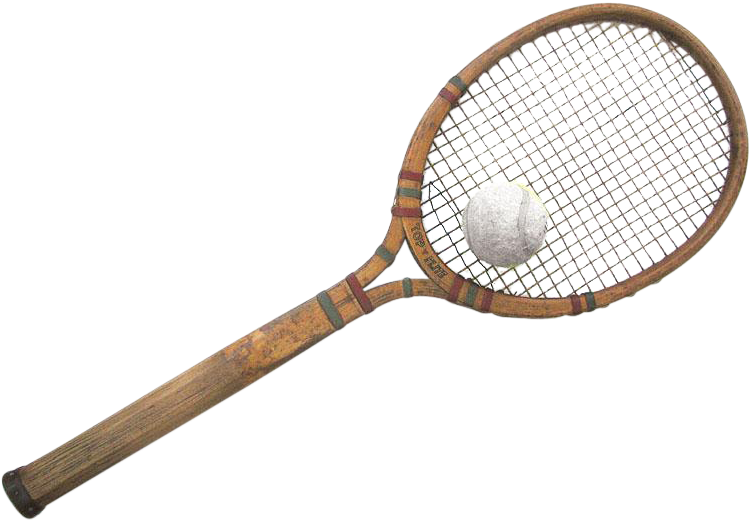 La Raqueta - Vintage Tennis Racket Png (749x749), Png Download