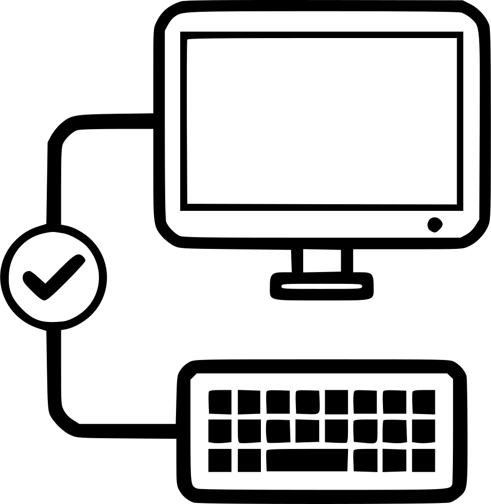 Screen Computer Keyboard Desktop Monitor Check Comments - Computadora Con Correos Electronicos Png (954x980), Png Download
