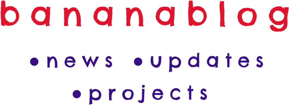 Bananablog Title Halfpeeledbanana - Portable Network Graphics (1000x373), Png Download