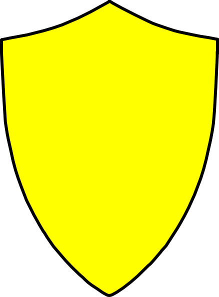 Yellow House Shield (438x594), Png Download