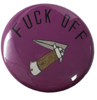 Fuck Off Button - Fuck (600x584), Png Download