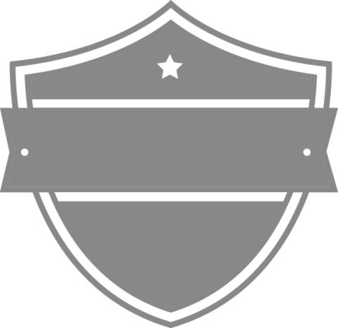 Shield With Ribbon And Star - Emblem (480x466), Png Download