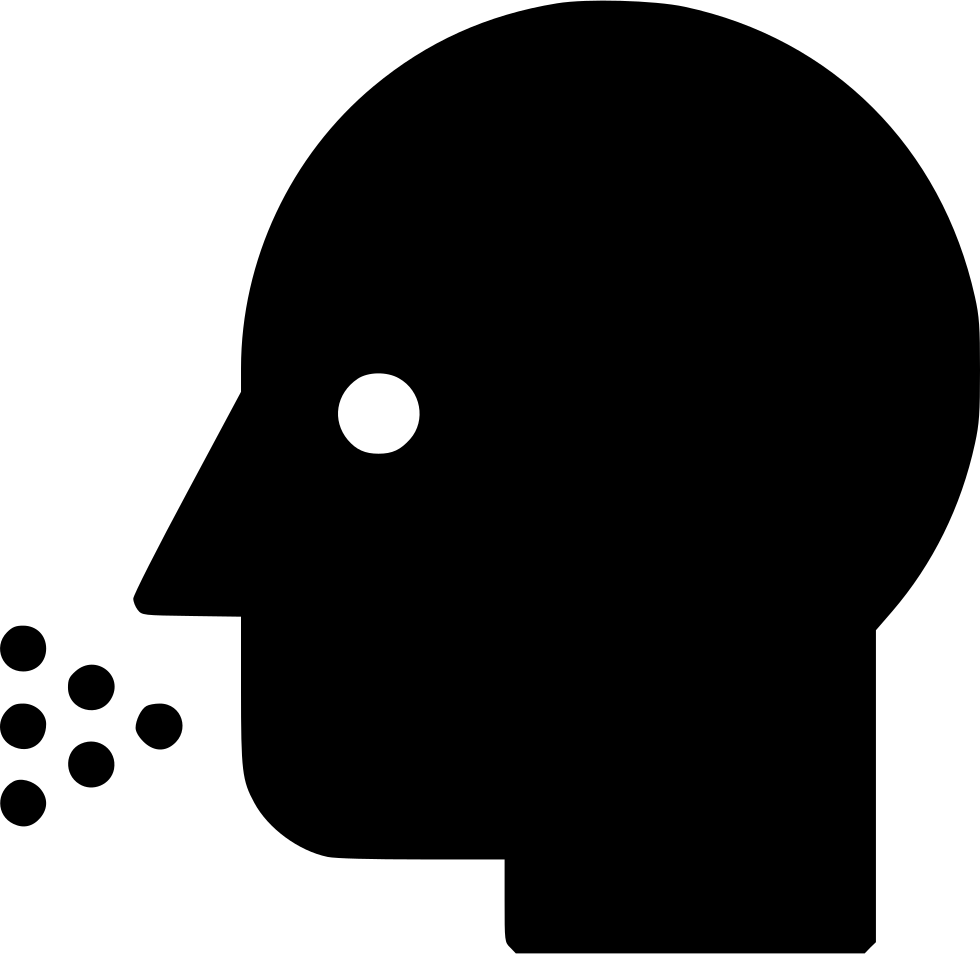 Coughing Sneezing Cold Infection Influenza Comments - Human Talking Icon Png (980x954), Png Download