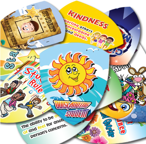 Stock Shield Shape Tags - Sun And Rainbow (479x479), Png Download