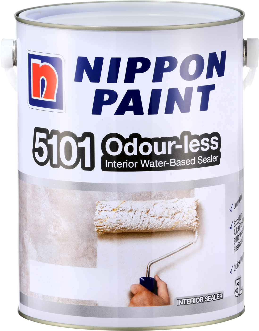 5101 Odour-less Water Based Wall Sealer - 5 Litre Nippon Paint (1333x2000), Png Download
