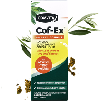 Natural Expectorant Cough Liquid - Comvita Cof Ex Chesty (420x480), Png Download