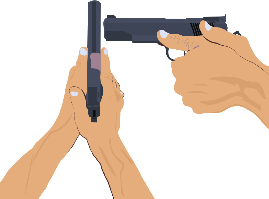 Pistol Grip Form - Airsoft Gun (1024x768), Png Download