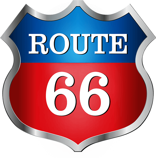 Route 66® Beer - Route 66 Logo Red (500x506), Png Download