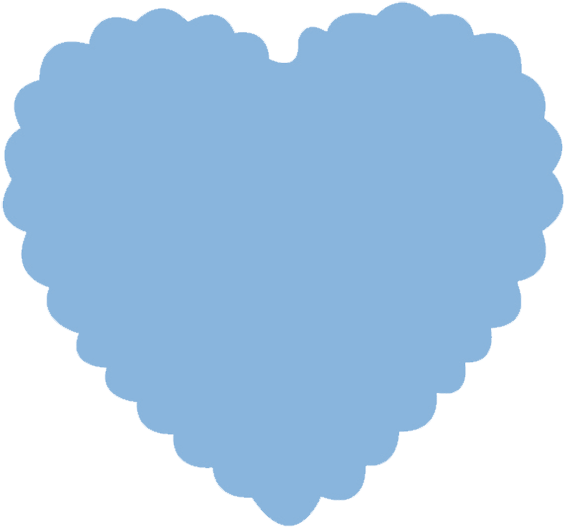 Punch Scallop Heart 5cm - Heart Scallop (600x600), Png Download