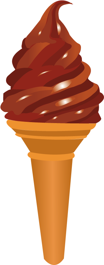 Vinilo Decorativo Cono Helado - Ice Cream Vector Free (374x871), Png Download
