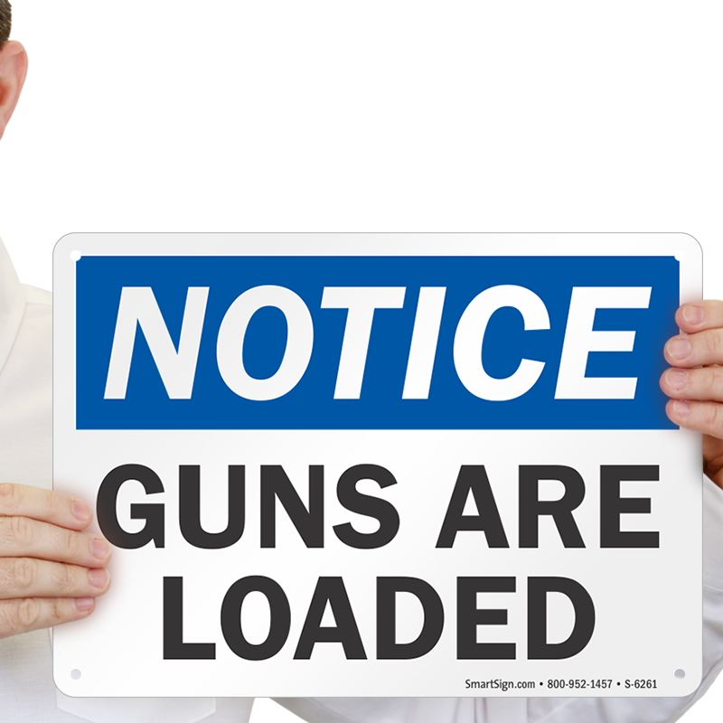 Guns Are Loaded Notice Sign - No Drinking Under 21 (800x800), Png Download