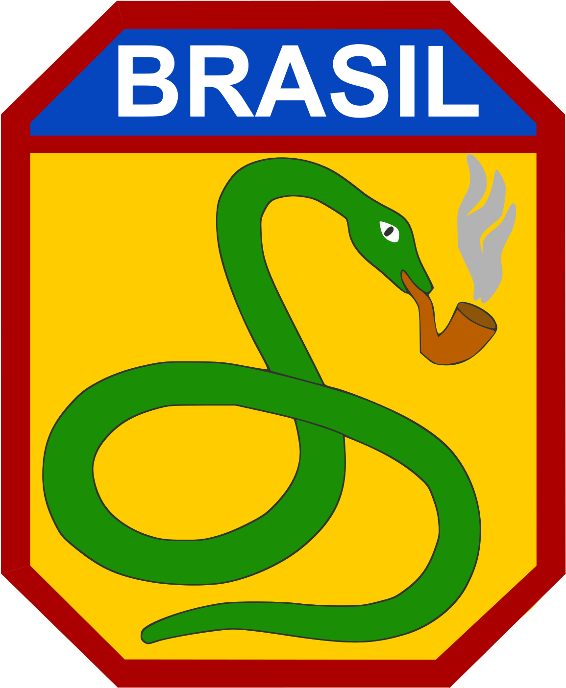 Brazilian Expeditionary Forces Insignia - Feb Brasil (1000x1204), Png Download
