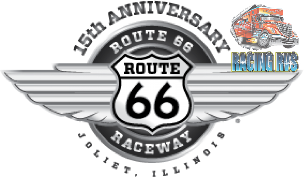 Racing Rvs At Route 66 Raceway - Route 66 Raceway Logo Png (1000x581), Png Download