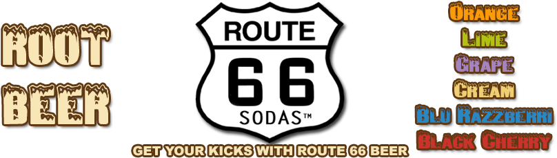 Route 66 Sodas Llc - Route 66 Sodas Logo (955x231), Png Download