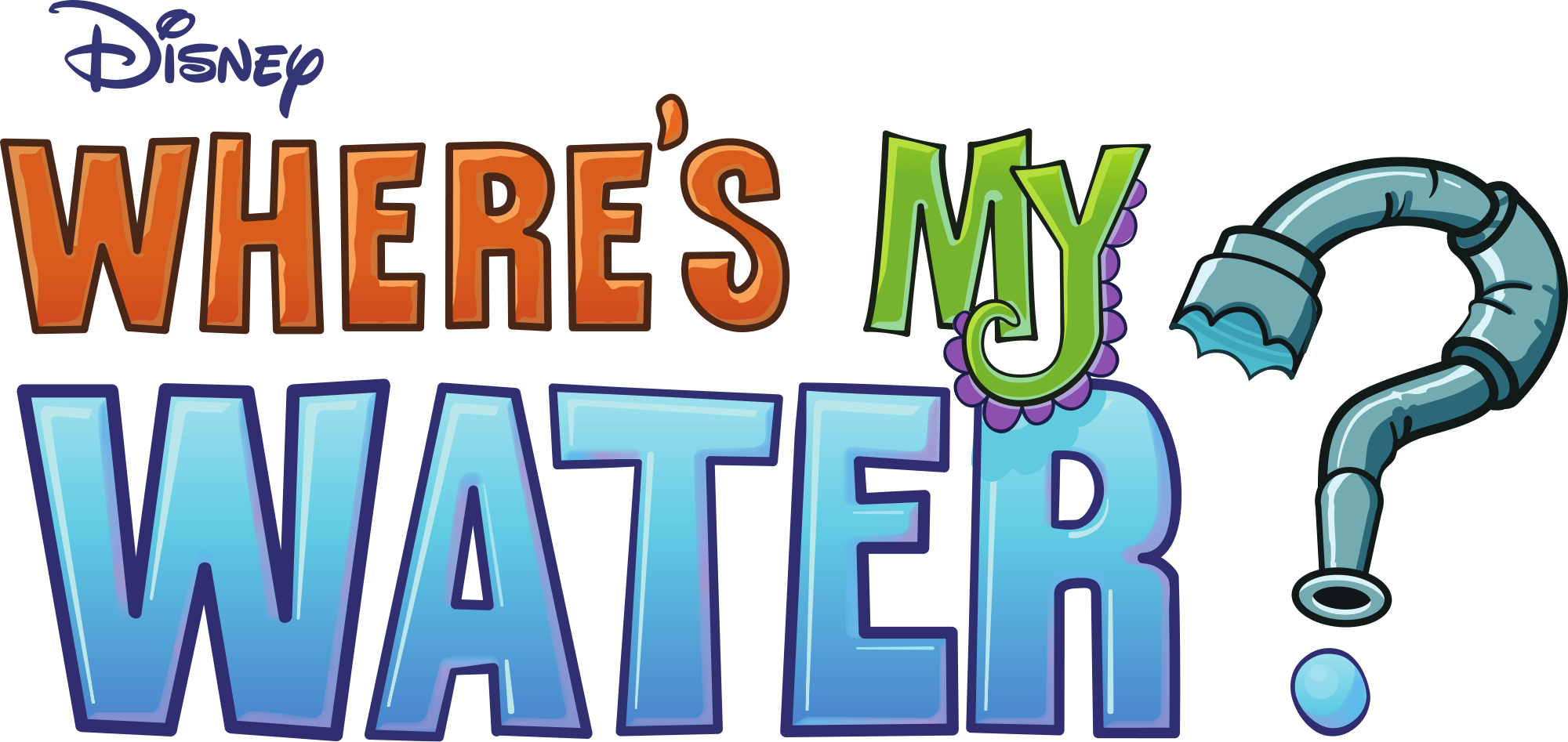 Where's My Water - Where's My Water? (2000x947), Png Download