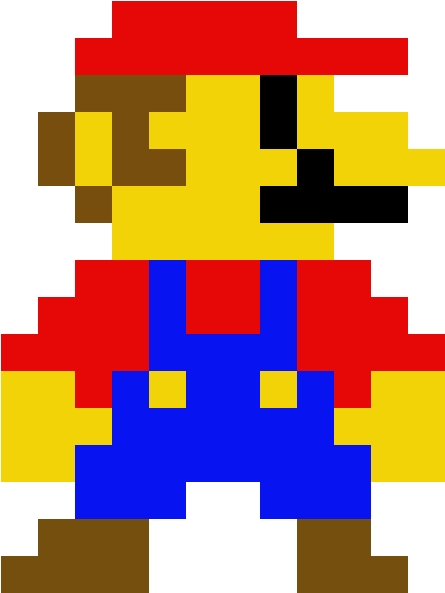 Mario Bross - 8 Bit Mario (1184x1184), Png Download