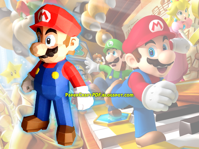 Super Mario Run, Super Mario Bros Nintendo Papercraft, - Super Mario New Video Game 32x24 Print Poster (640x480), Png Download