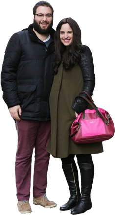 Pareja-moderna - Diaper Bag (300x484), Png Download