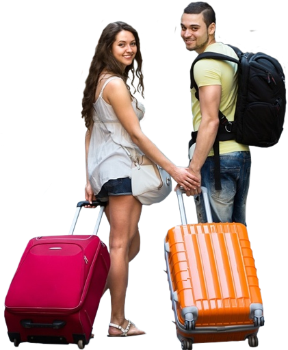 El Amor Como Equipaje - Persona Con Maleta Png (482x511), Png Download