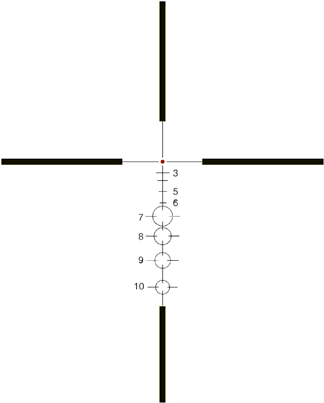 Scope Png - Elcan Specterdr 7.62 Reticle (600x600), Png Download