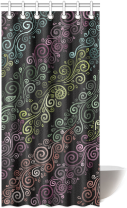 Psychedelic Pastel Rainbow Shower Curtain - Curtain (500x500), Png Download