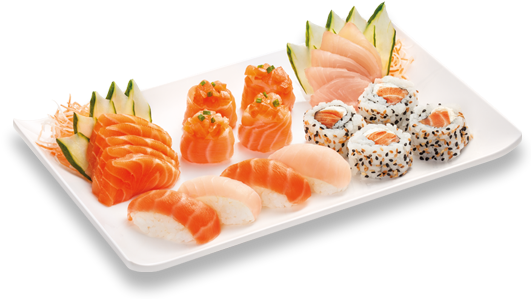 Sushi E Sashimi Png (530x320), Png Download