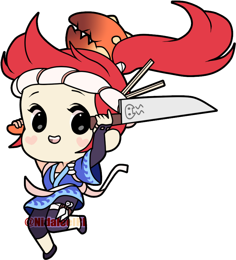 Never Miss A Moment - Sashimi Akali Fan Art (835x915), Png Download