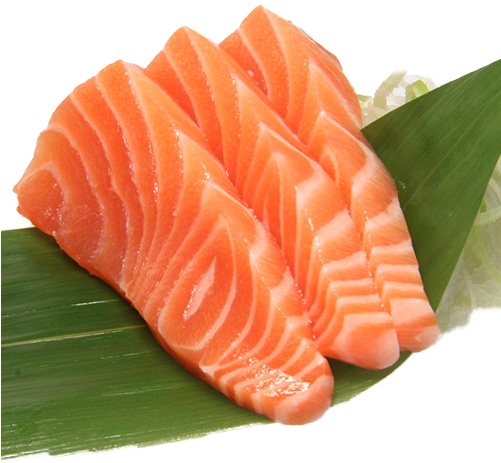Salmon Sashimi - 3 Pcs Sashimi (500x500), Png Download
