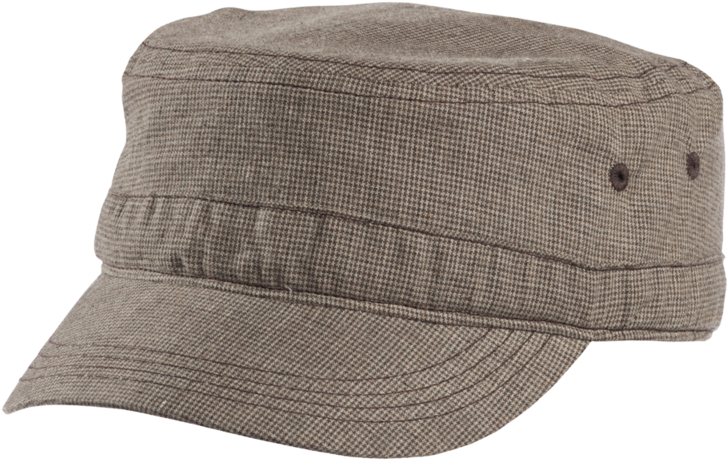 District Houndstooth Military Hat - District-houndstooth Military Hat-dt619, Beige (800x800), Png Download