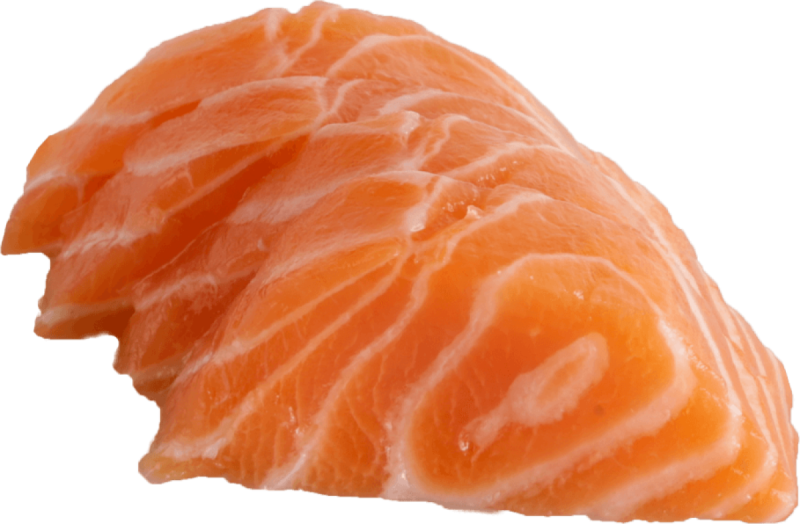 Sashimi Salmon - Fish Slice (800x524), Png Download