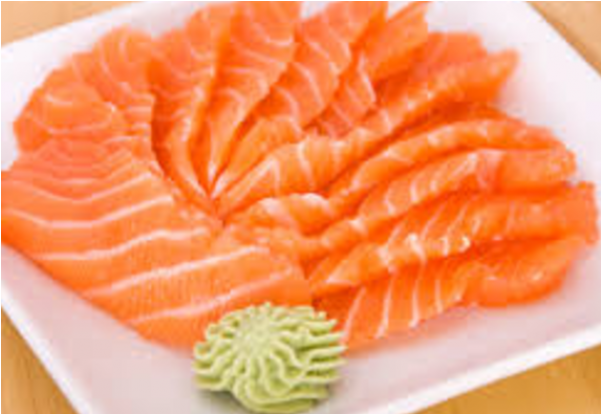 Salmon Sushi Or Sashimi - Sake Sashimi (600x600), Png Download