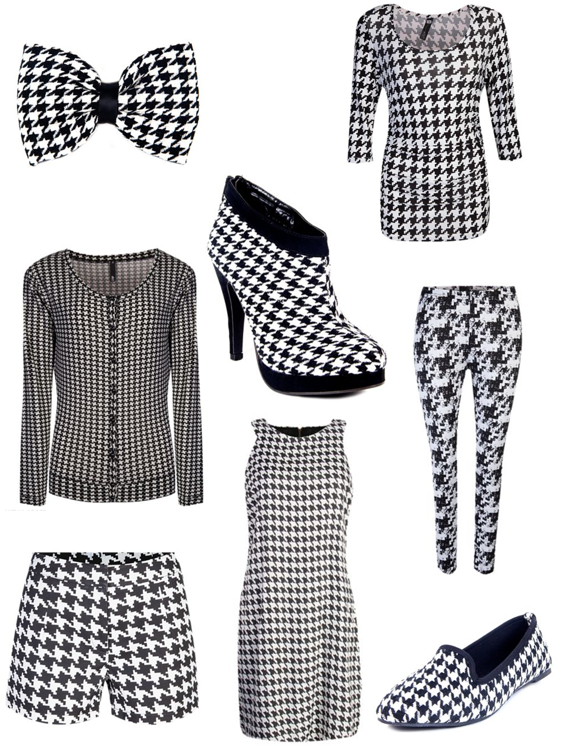 Crazy For Houndstooth This Winter - Houndstooth (1129x1492), Png Download