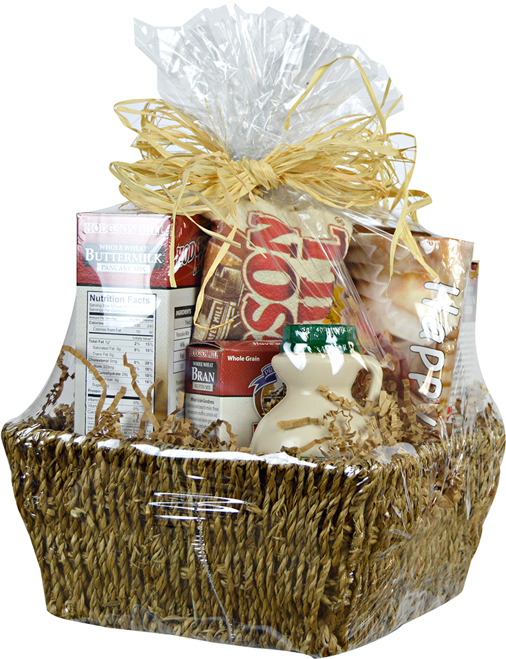 Bite Sized Breakfast In Bed Gift Basket - Gift Basket (1000x1000), Png Download