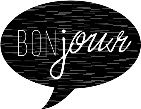 If You Would Love To Use This Bonjour Print I Designed, - Bonjour Word Bubble Png (618x800), Png Download