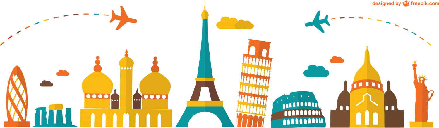 Smile To Unlock - Vector Lugares Del Mundo (1500x440), Png Download