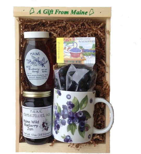 Blueberry-themed Maine Gift Basket - Gift Basket (600x600), Png Download