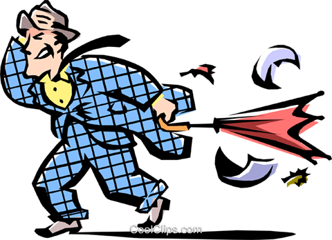 Man Walking Into Wind - Caminhando Contra O Vento Desenho (480x348), Png Download